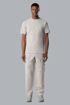S.I. GHOST ORGANIC COTTON JERSEY CREPE T-SHIRT DUST