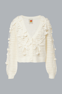 CROCHET FLOWERS CARDIGAN