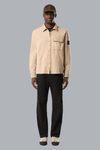 OLD' EFFECT BRUSHED ORGANIC COTTON CANVAS SHIRTS DESERT SAND