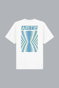 Abstract Back Print T-shirt White