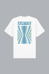 Abstract Back Print T-shirt White