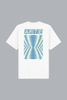 Abstract Back Print T-shirt White