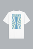 Abstract Back Print T-shirt White