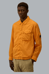 CHROME-R OVERSHIRT MET RITS EN LENZEN, ORANJE