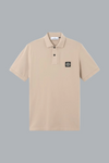 95% ORGANIC COTTON/ 5% ELASTANE PIQUÉ POLO SHIRT DESERT SAND