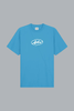 T-shirt met cirkellogo in blauw
