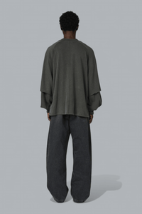 RAGLAN LAYERED LONG SLEEVE T-SHIRT