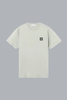 T-shirt van 60/2 katoenjersey in de kleur saliegroen.