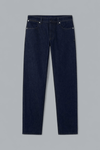 INDIGO DENIM RINSED STRAIGHT FIT JEANS