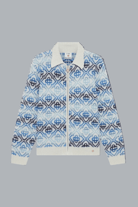 SPACE DYE MONOGRAM ZIP UP