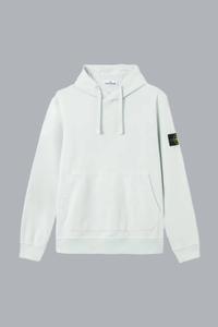ORGANIC COTTON FLEECE HOODIE SWEATER SKY BLUE