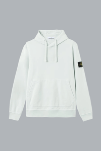 ORGANIC COTTON FLEECE HOODIE SWEATER SKY BLUE