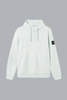Hoodie van biologisch katoen fleece in lichtblauw