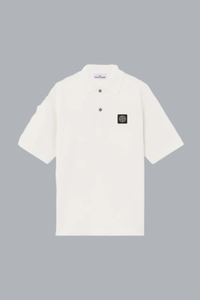 MICRO STITCH SOFT ORGANIC COTTON POLO SHIRT OFF WHITE
