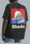 MOONLIGHT REGATTA TEE VINTAGE BLACK/ RED/ BLUE