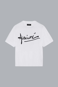 AMIRI SCRIPT T-SHIRT WIT