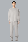 STRETCH COTTON FLEECE SWEATSHIRT DUST