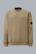 DIAGONAL RAISED FLEECE CREWNECK LENS SWEATSHIRT DOVE