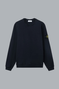 OLD' EFFECT MALFILÉ FLEECE SWEATSHIRT NAVY BLUE