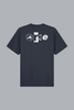 T-shirt met collage op de rug, marineblauw