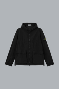 NYLON SMERIGLIATO-TC SHORT PARKA BLACK