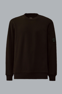 DIAGONAL RAISED FLEECE LENS SWEATER