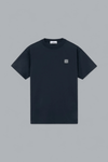 ORGANIC COTTON JERSEY 'FISSATO' EFFECT T-SHIRT