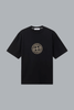 ALL AROUND COMPASS' PRINT ORGANIC COTTON JERSEY T-SHIRT BLACK