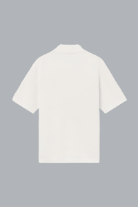 MICRO STITCH SOFT ORGANIC COTTON POLO SHIRT OFF WHITE