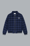 CHECK FLANNEL SLOGAN JACKET