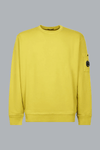 COTTON DIAGONAL FLEECE CREWNECK LENS SWEATSHIRT