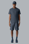 S.I. GHOST ORGANIC COTTON JERSEY CREPE T-SHIRT SLATE BLU