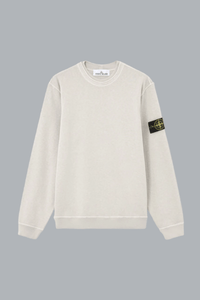 OLD' EFFECT MALFILÉ FLEECE SWEATSHIRT PARELGRIJS