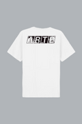 Faded Back Print T-shirt White