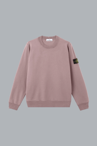 ORGANIC COTTON FLEECE SWEATSHIRT PURPLE GRAY