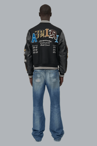 VARSITY PATCH JACKET BLACK