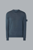 S.I. GHOST LIGHT PURE RWS WOOL CREW NECK SLATE BLU