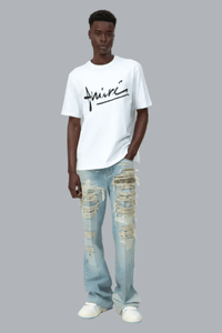 AMIRI SCRIPT T-SHIRT WIT