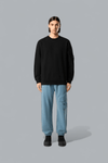 BRUSHED ORGANIC COTTON FLEECE SWEATER