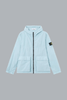 NYLON SMERIGLIATO-TC SHORT PARKA POWDER BLUE
