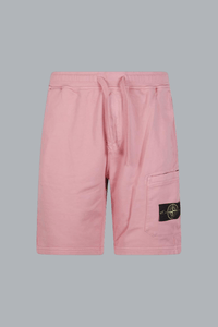 ORGANIC COTTON FLEECE SHORTS OLEANDER