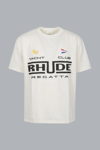 RHUDE REGATTA CLUB TEE VINTAGE WHITE/ BLACK/ GREEN