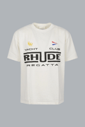 RHUDE REGATTA CLUB TEE VINTAGE WHITE/ BLACK/ GREEN