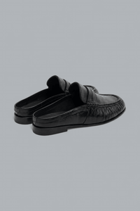 PENNY LOAFER WRINKLE MULE