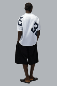 32 Jersey Navy/White