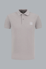 S.I. GHOST ORGANIC COTTON PIQUÉ POLO SHIRT DUST