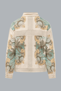 ROYAL SEA MULTICOLOR CROCHET DETAIL SHIRT