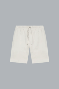 Linen Stretch Sport Shorts Light Grey
