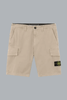 ORGANIC COTTON STRETCH BROKEN TWILL SHORTS DESERT SAND