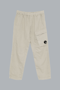 PANTS CARGO PANT IN COTTON/LINEN DOVE